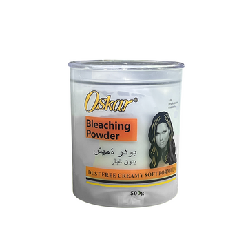 Oskar Blue Dust-Free Bleaching Powder 500g / 5 kg – Professional Hair Lightener, Up to 8 Tones Lift, Salon-Quality Hair Bleach